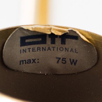 A brass ceiling light, Ott international, Germany, second half of the 20th century.