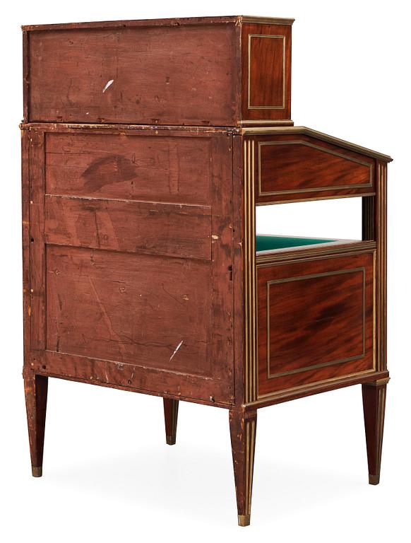 A Russian 19th century mahogany writing-desk.