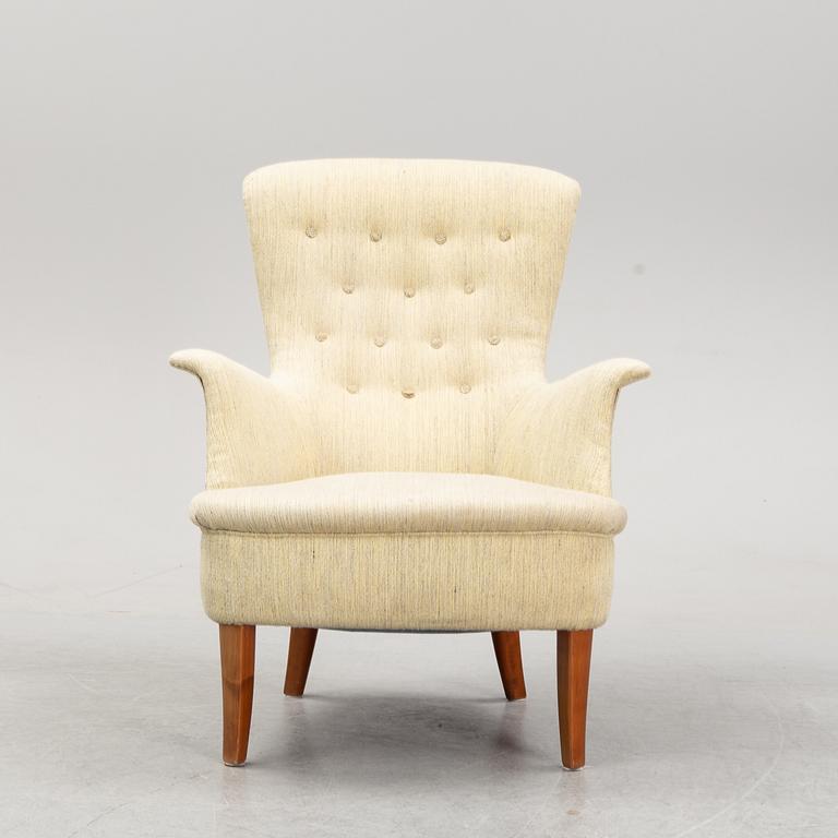 Carl Malmsten, soffa "Konsert", fåtölj "Cirkus" och fåtölj "Gamla Stan".