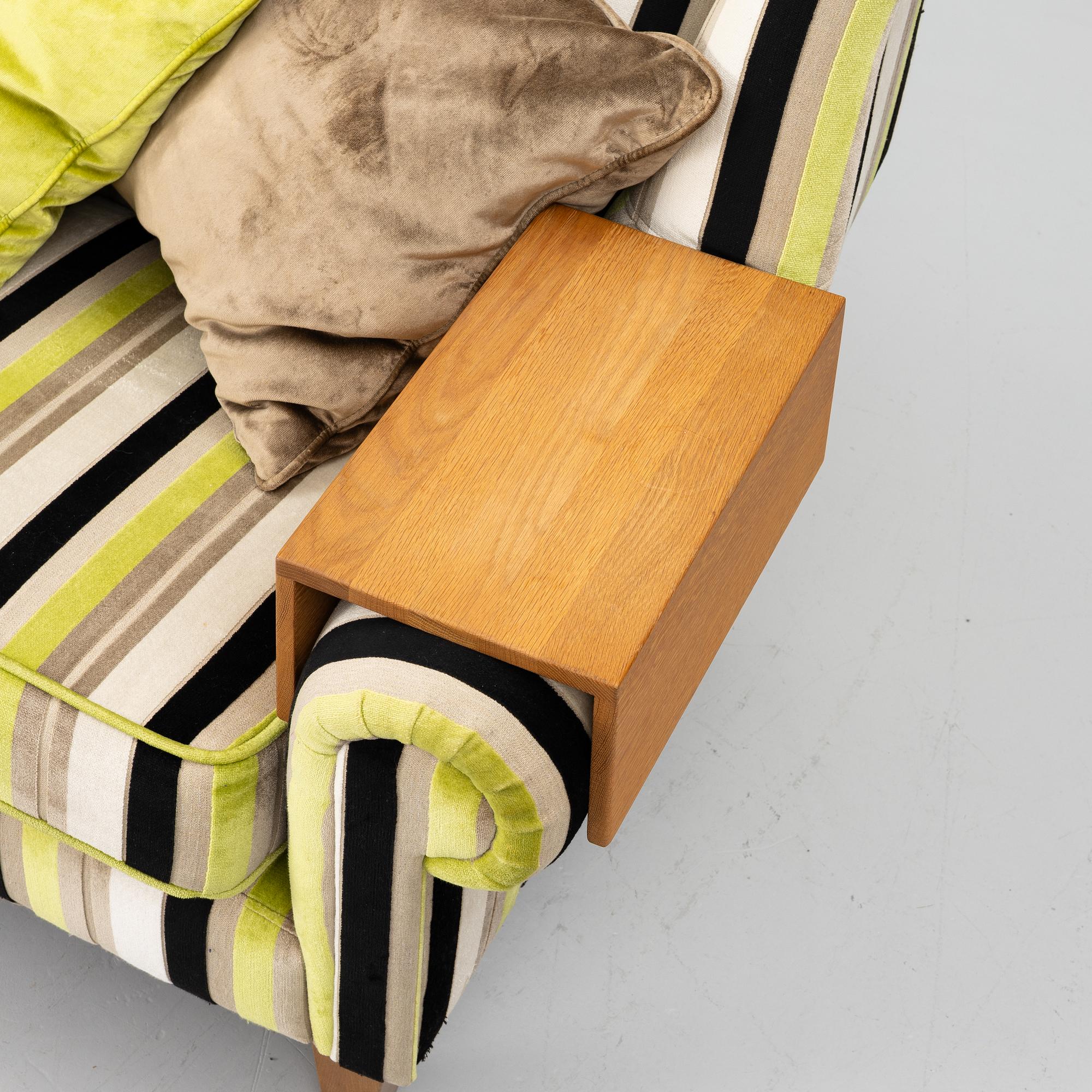 A lounge chair with foot stool, BQ of Sweden.