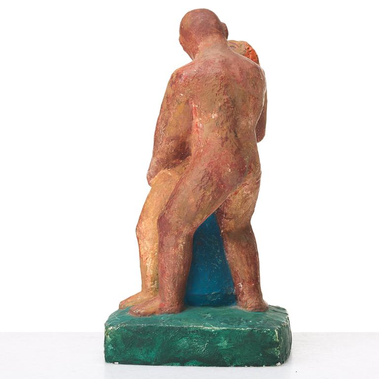 BROR HJORTH, sculpture, painted plaster, signed, numbered 1/10 and dated 1965.