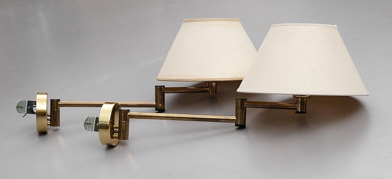VÄGGLAMPOR, 1 par, Fagerhults, 1900-talets andra hälft.