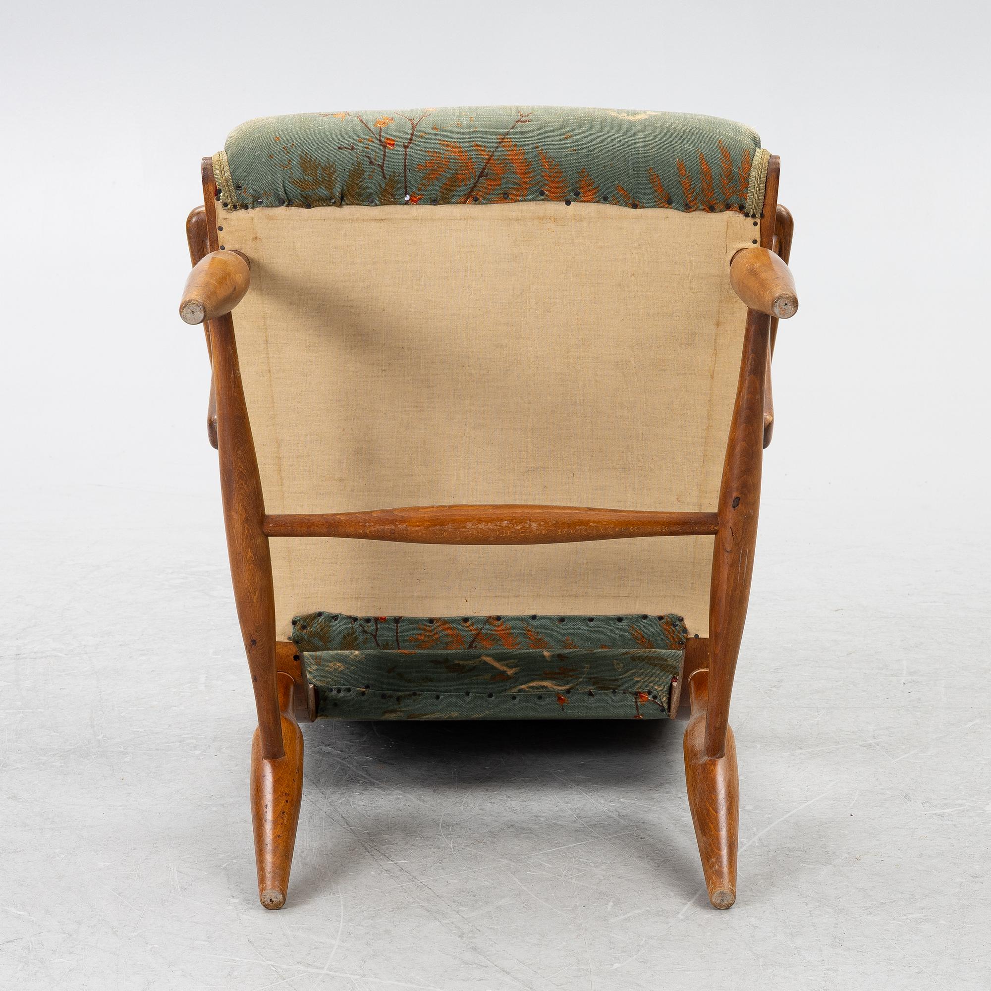 Josef Frank, karmstol, modell "3638" Firma Svenskt Tenn, 1940-tal.