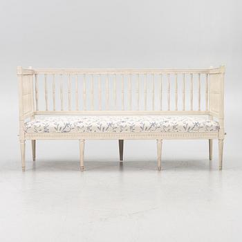 A Gustavian style painted sofa, 19th Century.