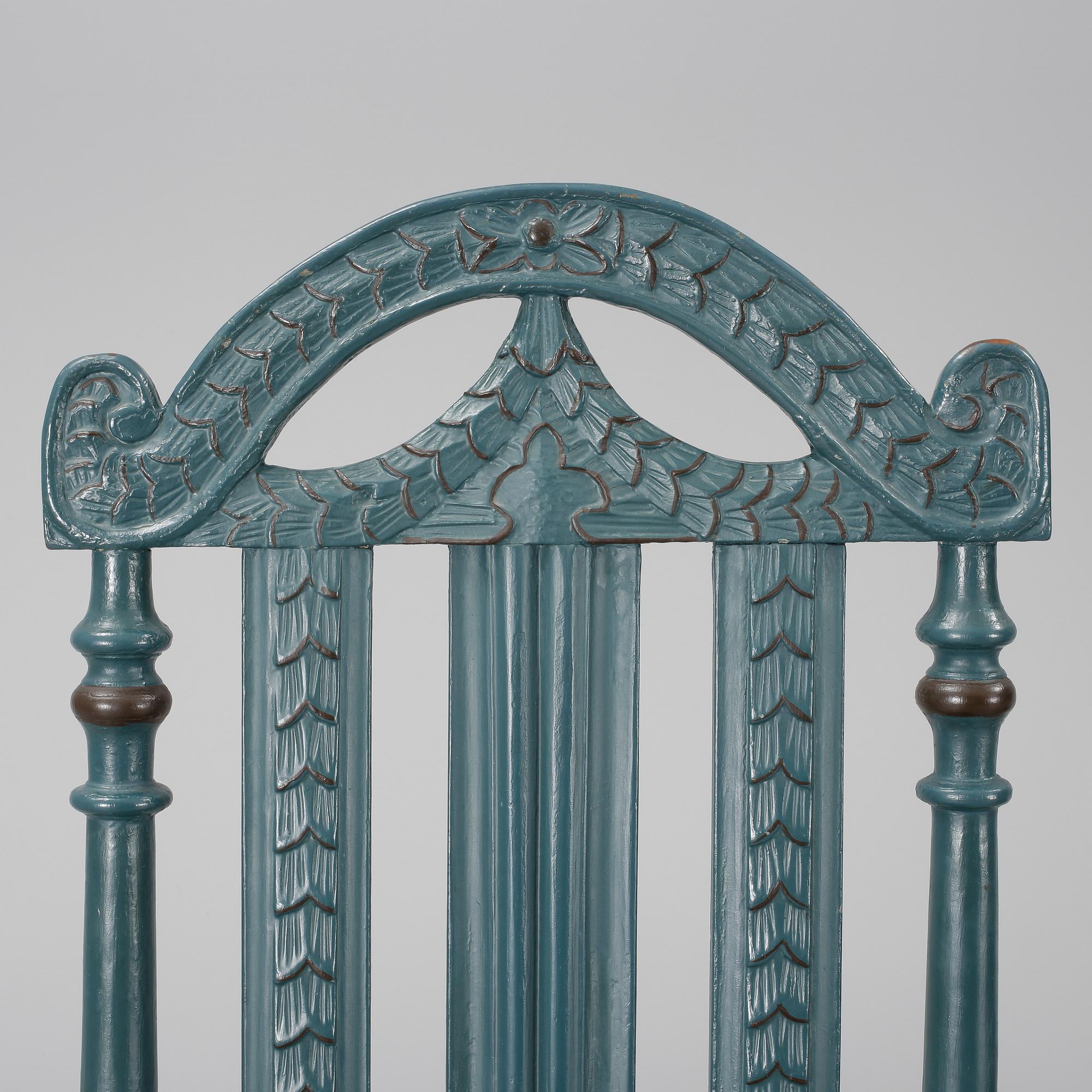 STOLAR 6 st, allmoge, Blekinge, 1700/1800-tal.
