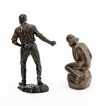 Figurines, 7 pcs, art deco.