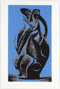 CHANNA BANKIER, mapp med 8 färgserigrafier, signerade och numrerade EA 7/25 .