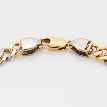 Collier, 18K vitguld och rödguld med briljantslipade diamanter.