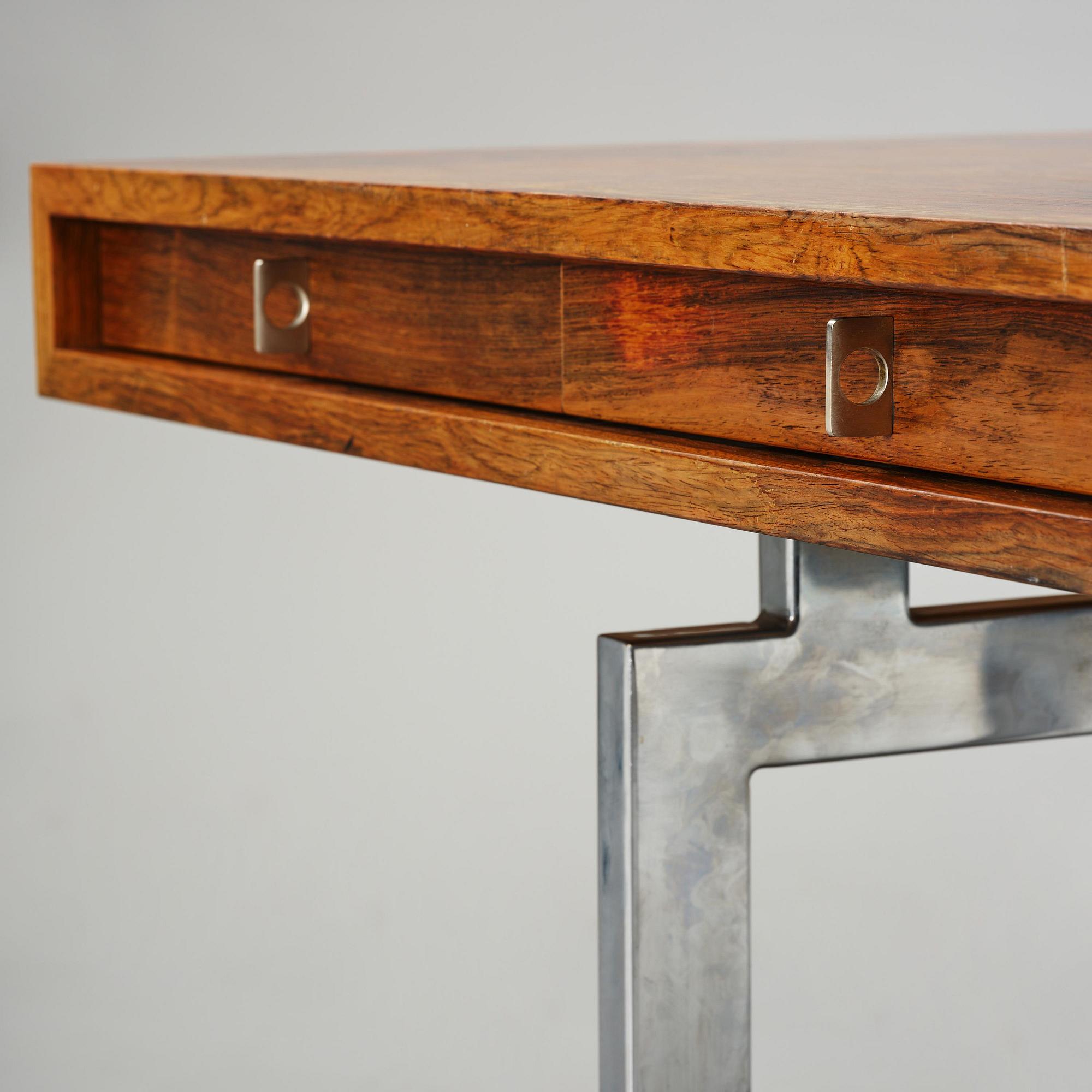 A rosewood office set, Echo, Switzerland, 1970s-80s.