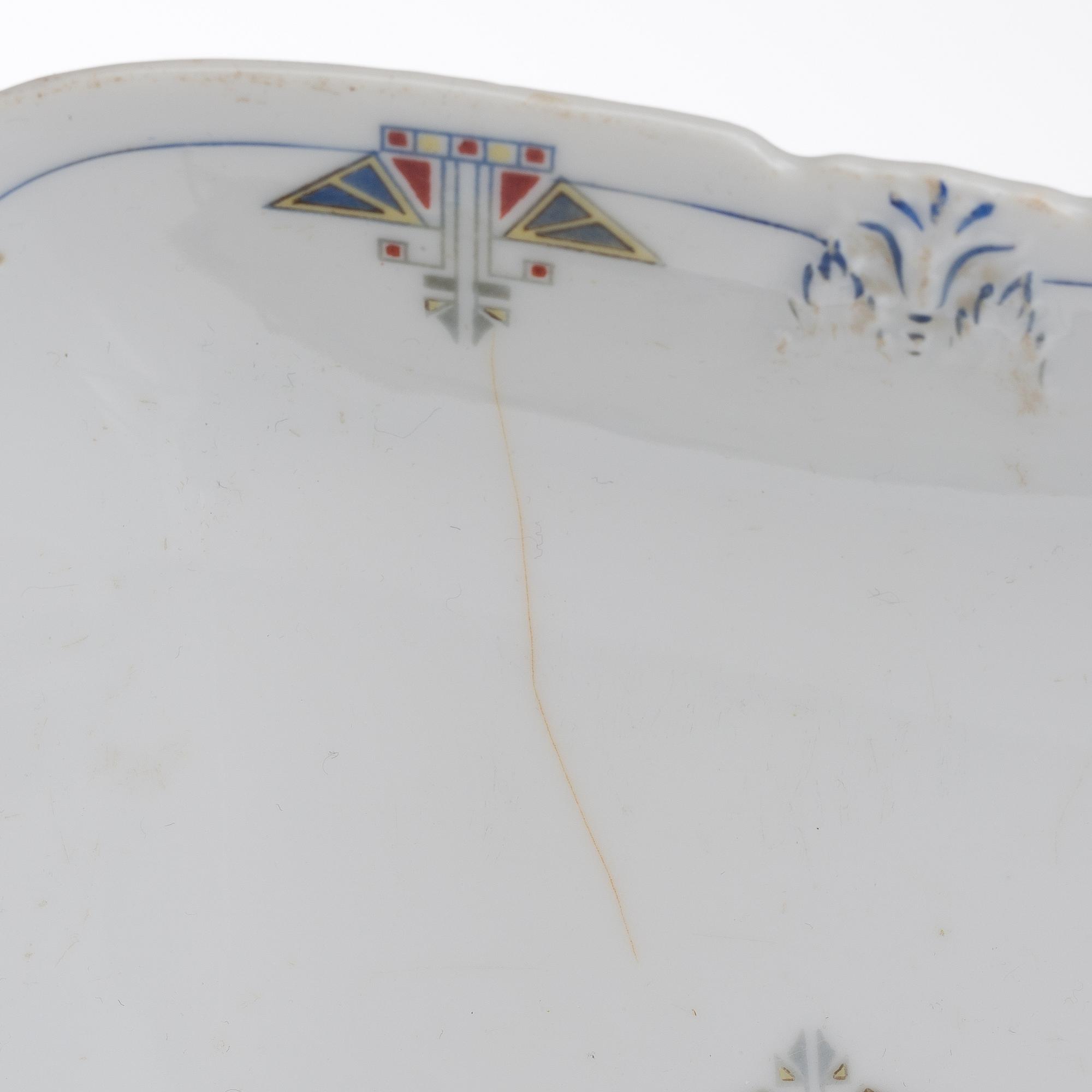 MATSERVIS, ca 64 delar, porslin, Weimar, Tyskland tidigt 1900-tal.