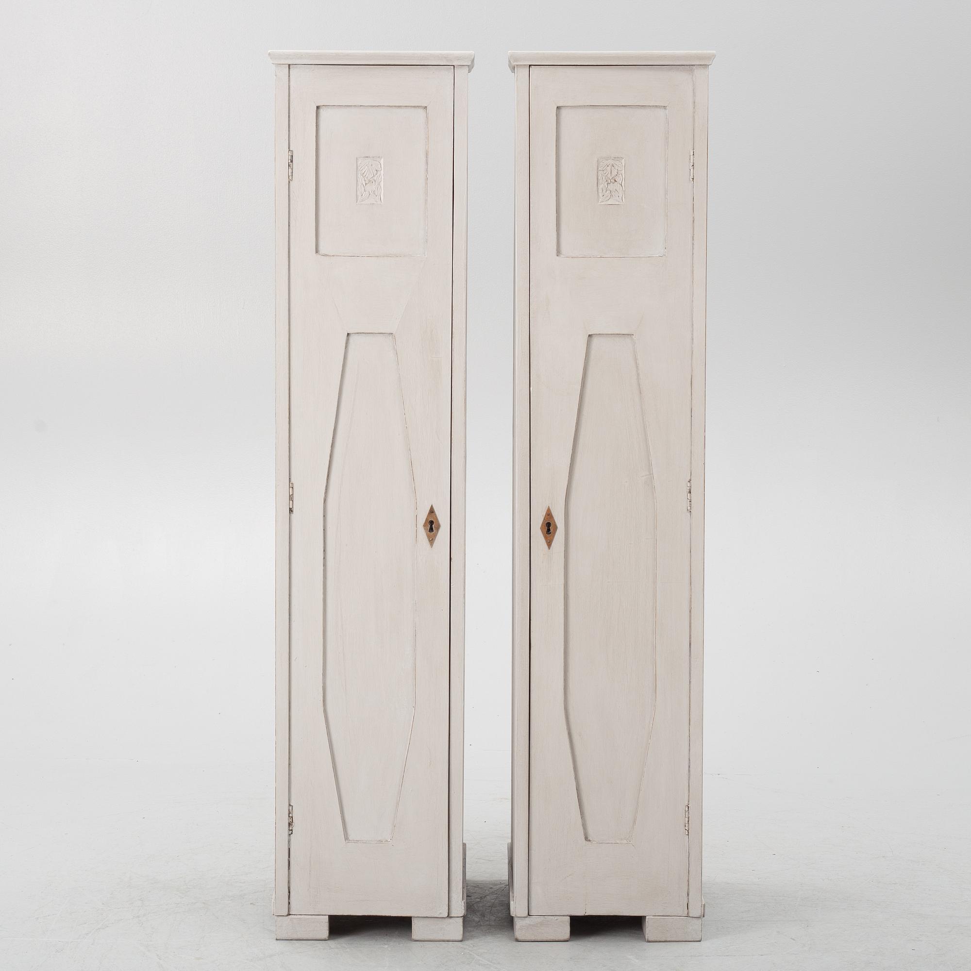 Jugend/Art Nouveau, A pair of early 20th century cabinets.