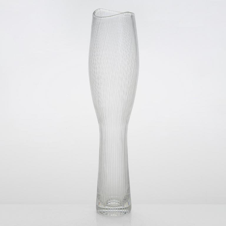 Tapio Wirkkala, a glass vase, model 
 3545, signed Tapio Wirkkala Iittala.