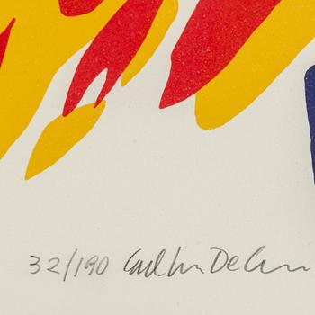 CARL JOHAN DE GEER, silkscreen in colours, signed 32/190.