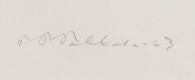 TEUVO-PENTTI PAKKALA, litografia, signeerattu ja päivätty -63, numeroitu 12/25.