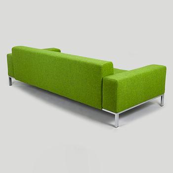 Emaf Progetti, A green 'Alfa' sofa from Zanotta, Italy.