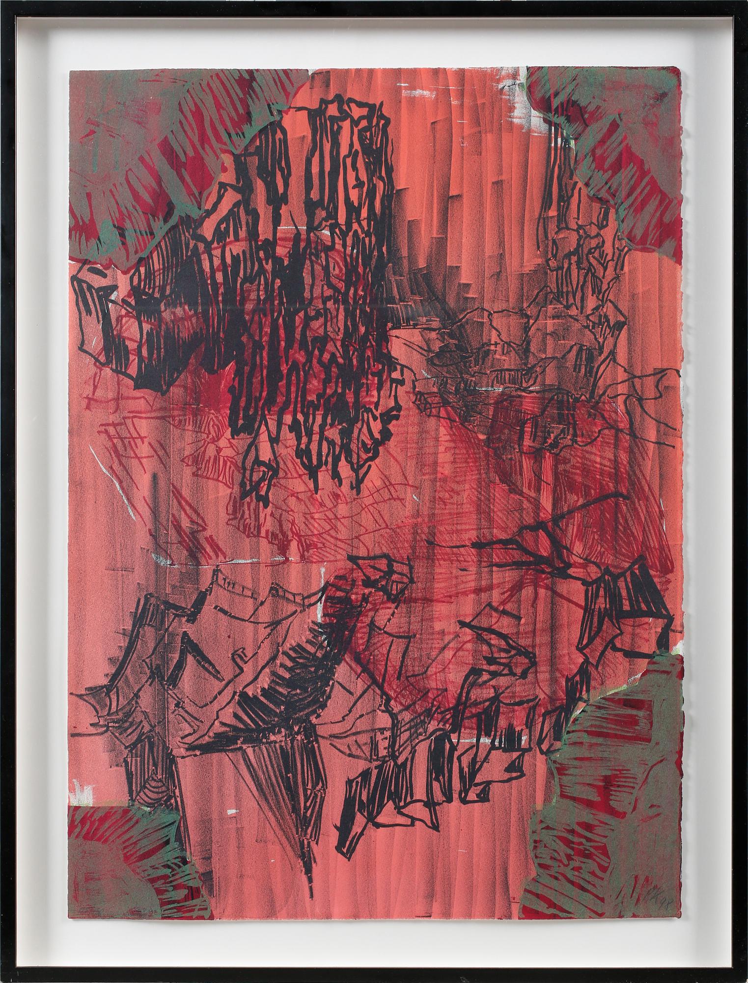 PER KIRKEBY, litografi, monogramsignerad och daterad -98.