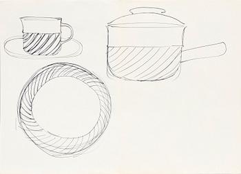 Signe Persson-Melin,  set of six scetches.