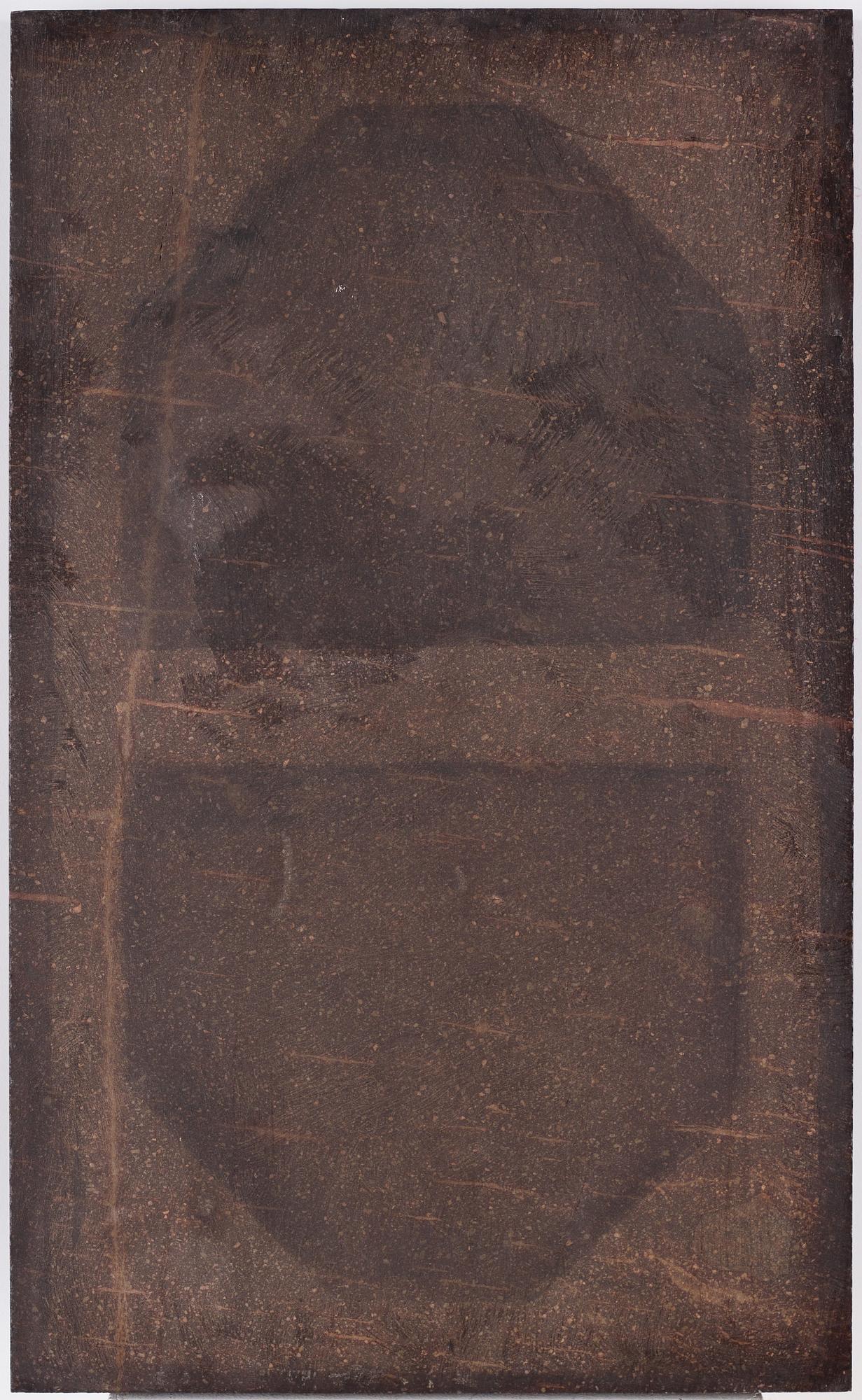 A late Gustavian console table in the manner of P Ljung, late 18th century. Stone top in porphyry.