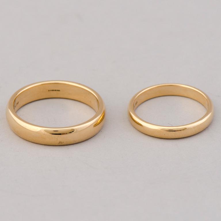 RINGAR, 2 st, 18K guld. Tiffany & Co.