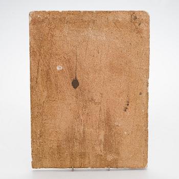 Birger Kaipiainen, reliefi, kivitavaraa, signeerattu Birger Kaipiainen 1942 Arabia.