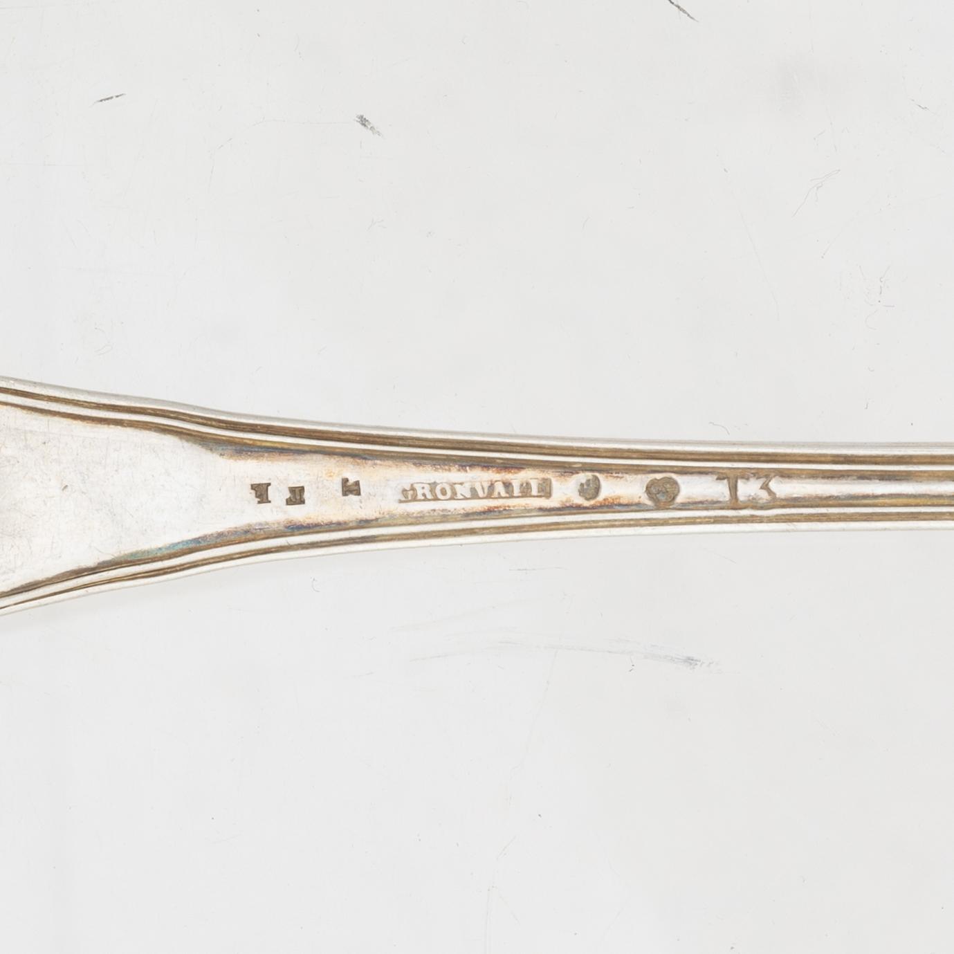 A collection of silver, including Gustaf Möllenborg, 19th century.