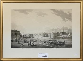 JOHAN FREDRIK MARTIN, efter, kopparstick 2 st, 1800-tal.