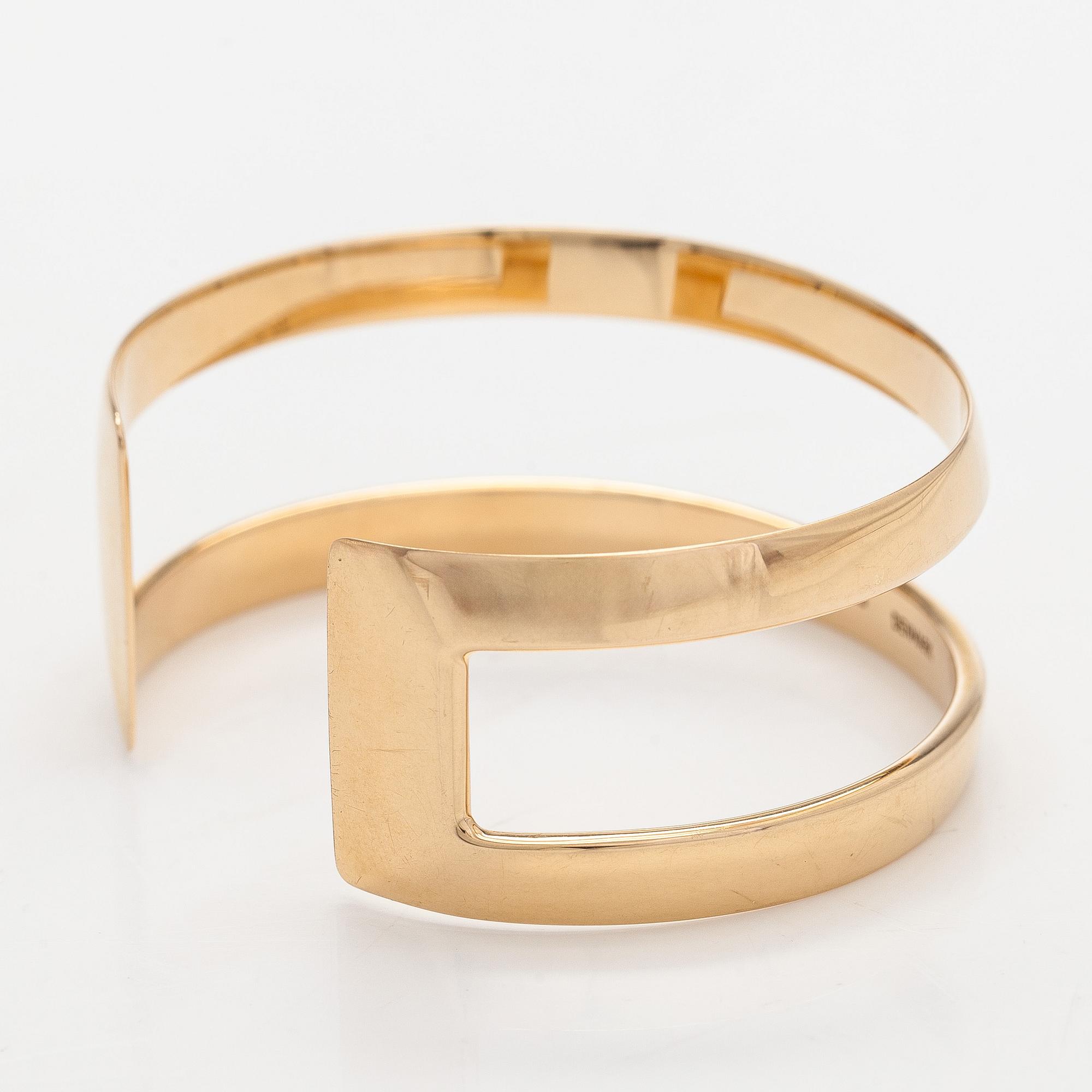 Hans Hansen, bangle, 14K gold, Denmark.