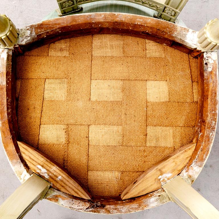 Stolar 6 st Sengustavianska. Västsverige, omkring år 1800.