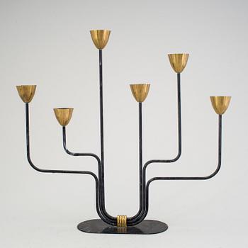 GUNNAR ANDER, kandelaber, Ystad Metall, 1900-tal.