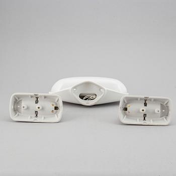 WILHELM WAGENFELD, three ceramic wall lights, Lindner Keramik, Bamberg, 1950's/60's.