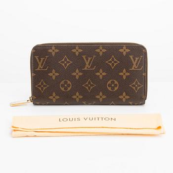 Louis Vuitton, A monogram canvas 'Zippy' wallet.