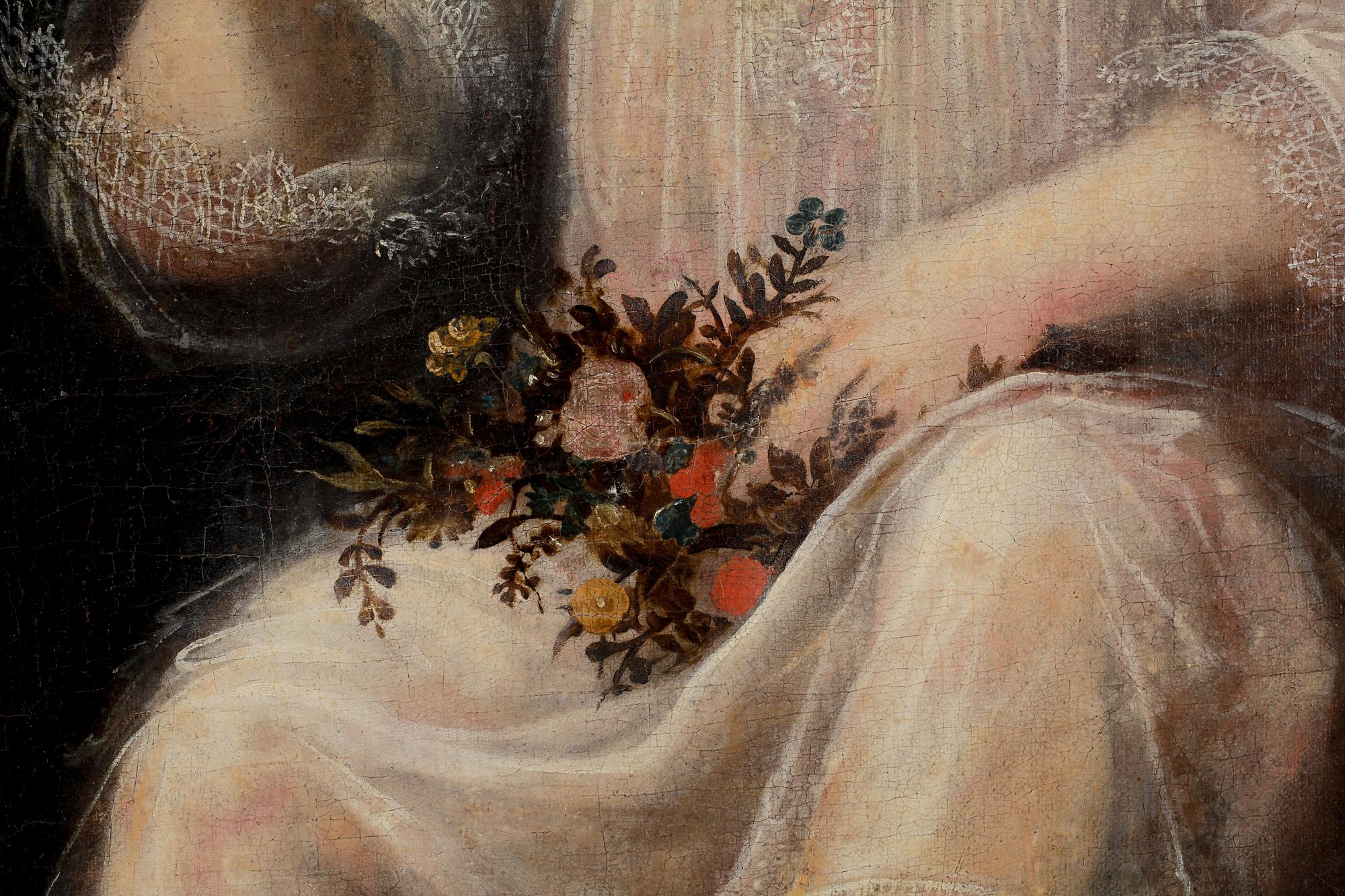 OKÄND KONSTNÄR, olja på duk, osignerad, 1600/1700-tal.