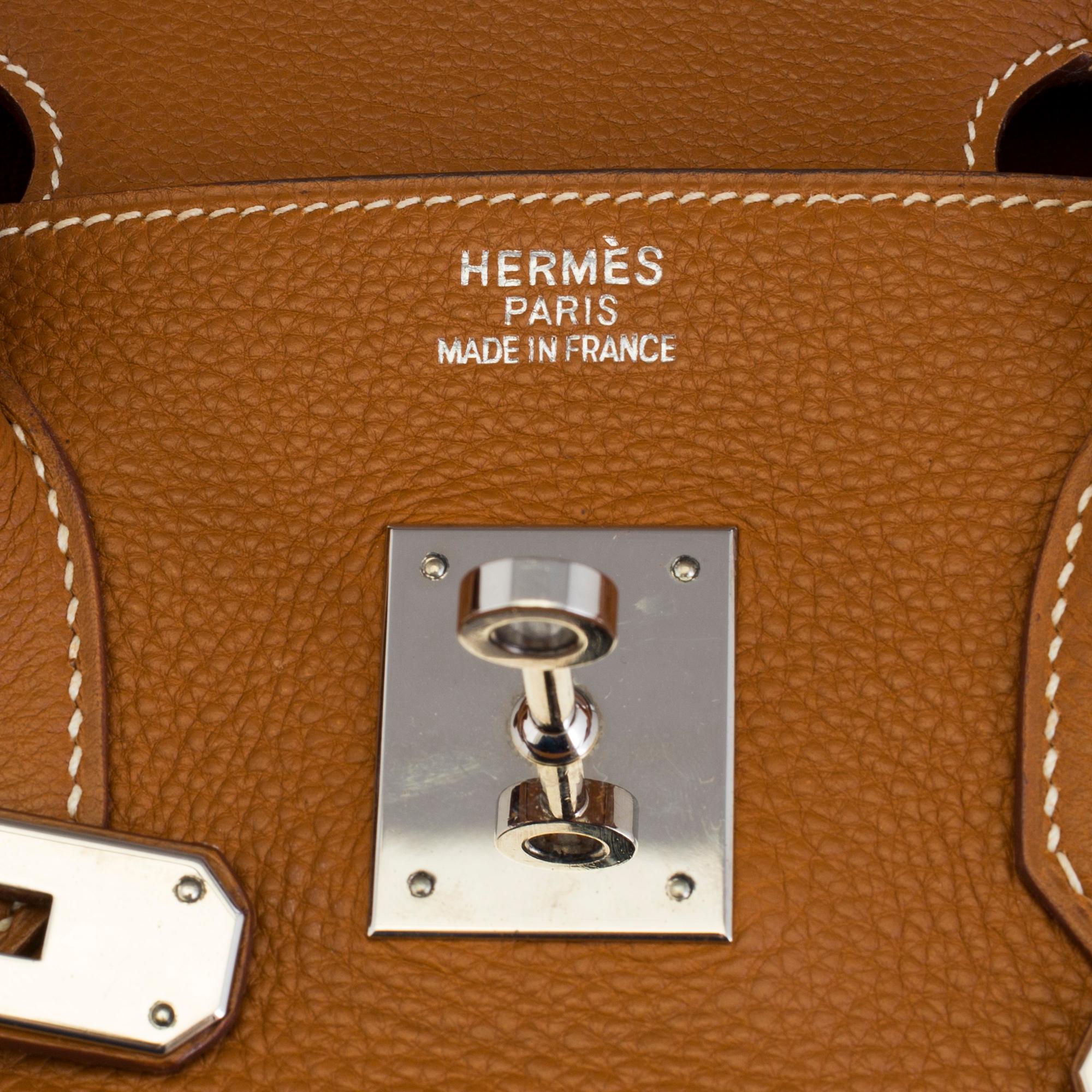 A gold togo Birkin 35 handbag by Hermès from 2004.