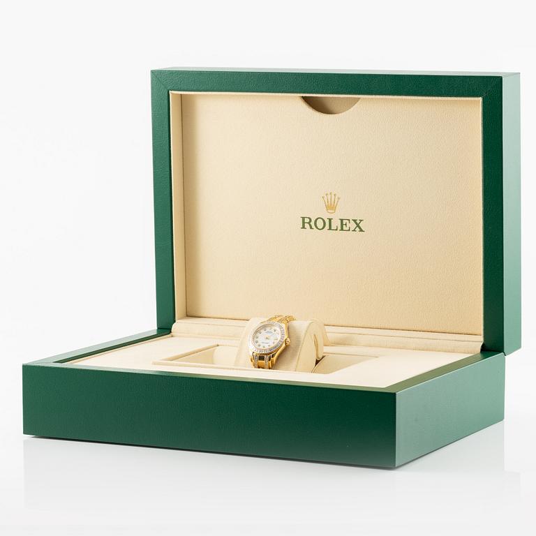 Rolex, Datejust, Pearlmaster, "Baguette Bezel", "Diamond-Set Bracelet", "MOP Dial", ca 1995.