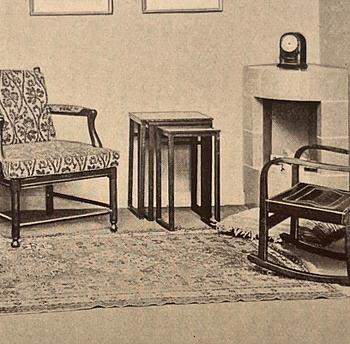 Axel Larsson, a two-piece nesting table model "801/4", Svenska Möbelfabrikerna, Bodafors, 1930's.