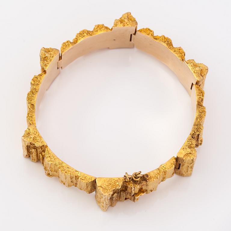 Björn Weckström, A 14K gold bracelet "Mystica". Lapponia 1973.