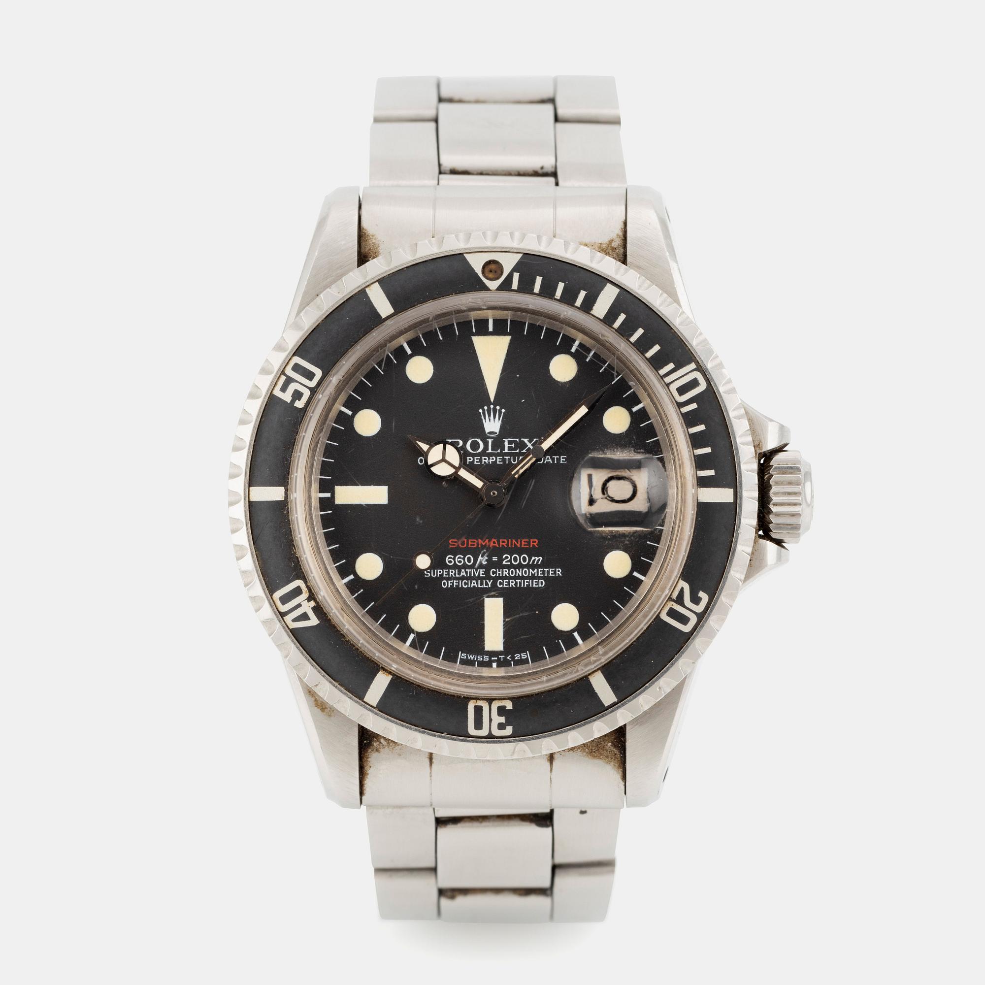 Rolex, Submariner, "Red Mark V", ca 1974.