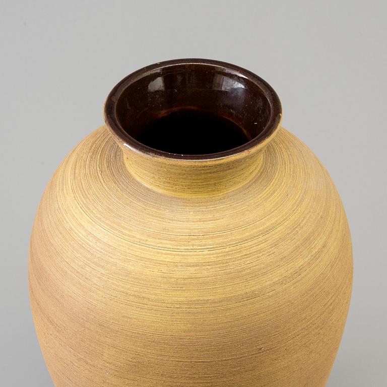 A 1940's/1950's earthenware vase by Anna-Lisa Thomson, Upsala Ekeby.