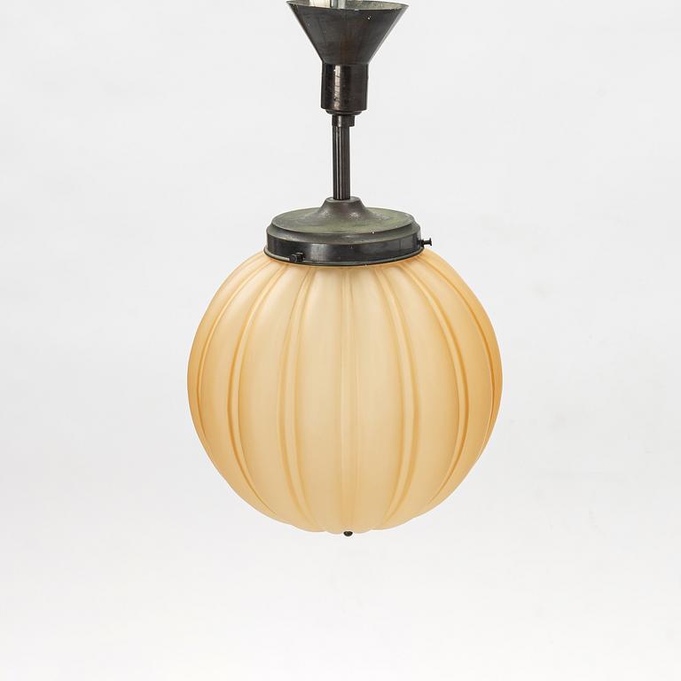 A Swedish Grace ceiling lamp, 1920's.