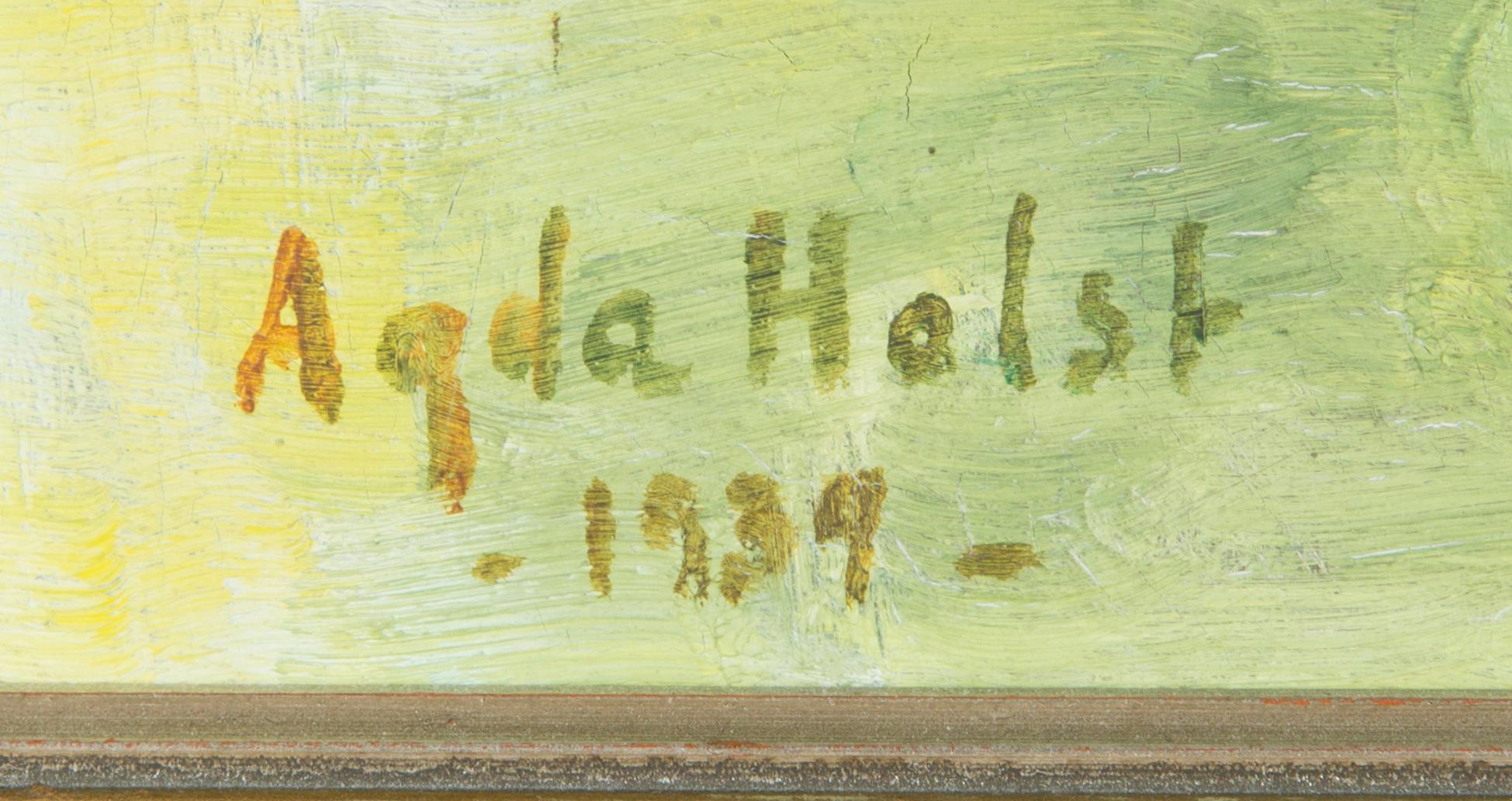 Agda Holst, Flowers in a vase.