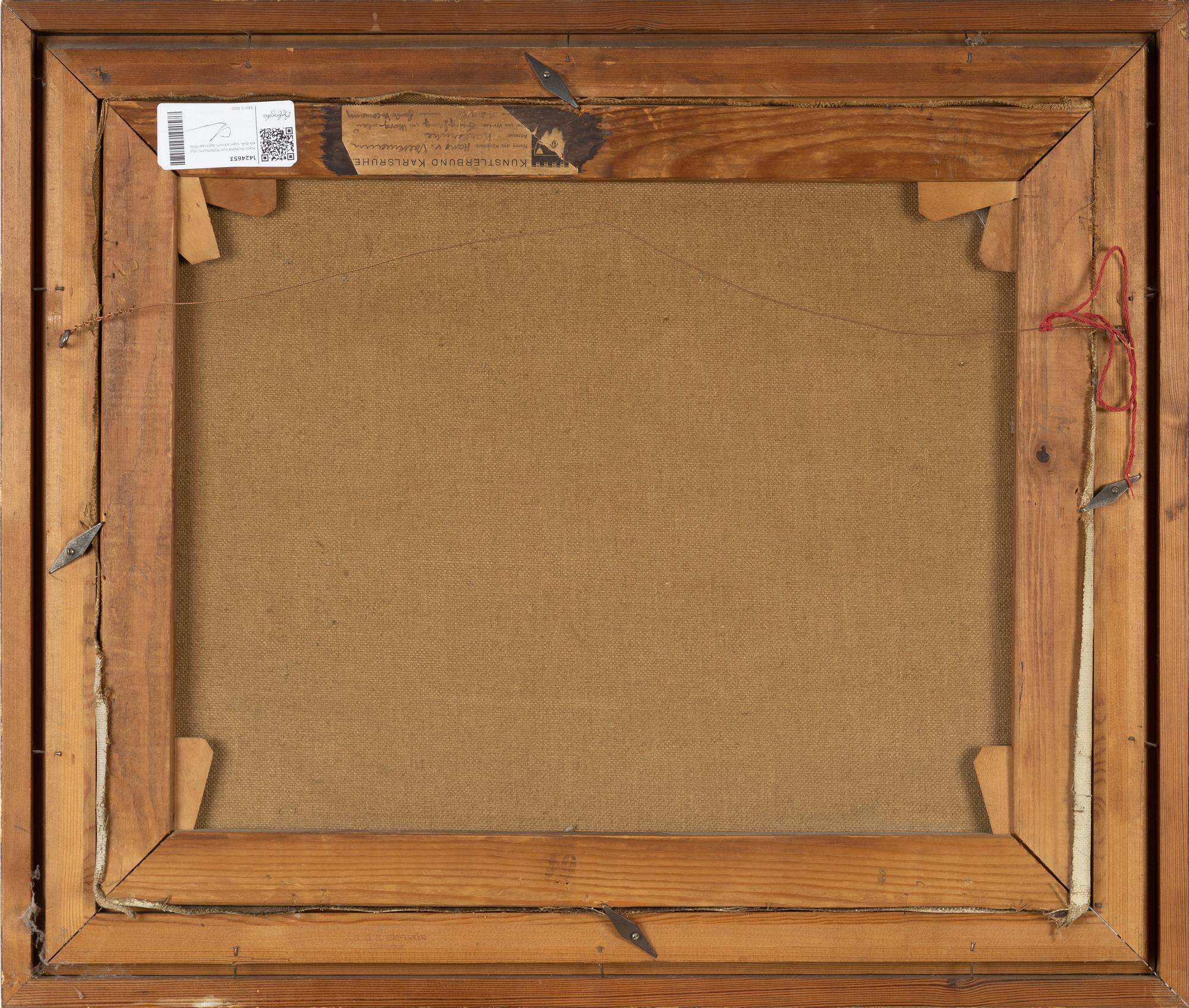 Hans Richard von Volkmann, oil on canvas, signed and dated 1918.