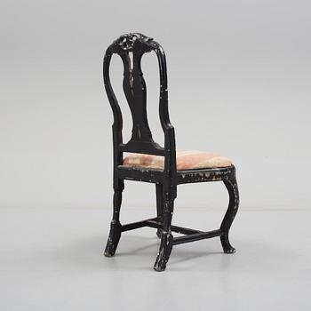 A ROCOCO CHAIR, Stockholm, second half of the 18th century.