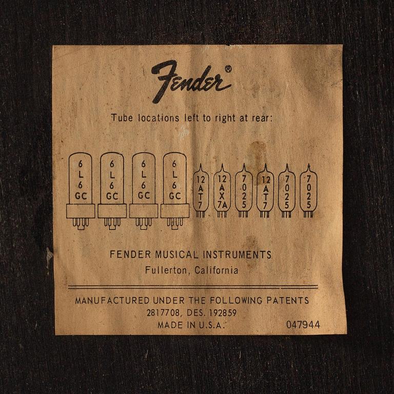 Fender, a "Quad Reverb" guitar amplifier, 1970s, USA.