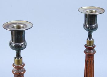 LJUSSTAKAR, ett par, 1800-tal.