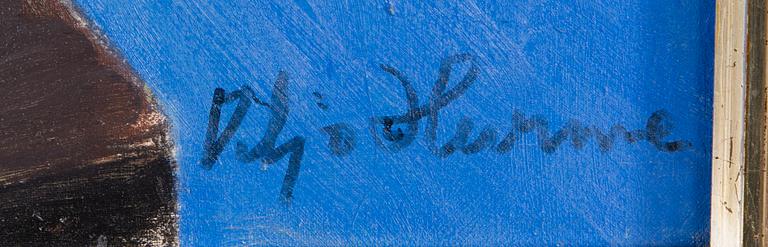 VILJO HURME, oil on canvas, on both sides, signed.