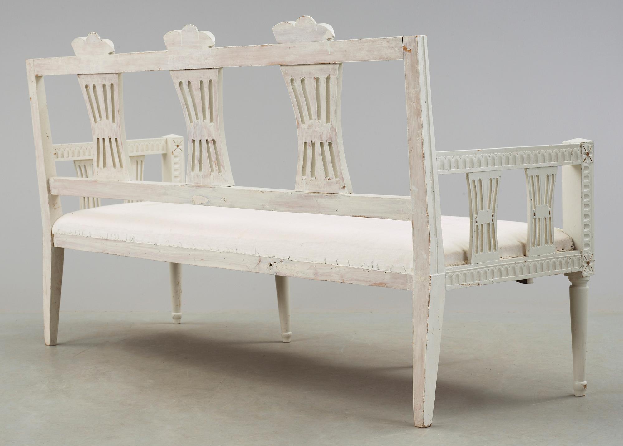 SOFFA, gustaviansk stil, Lindome-typ. 1900-tal.