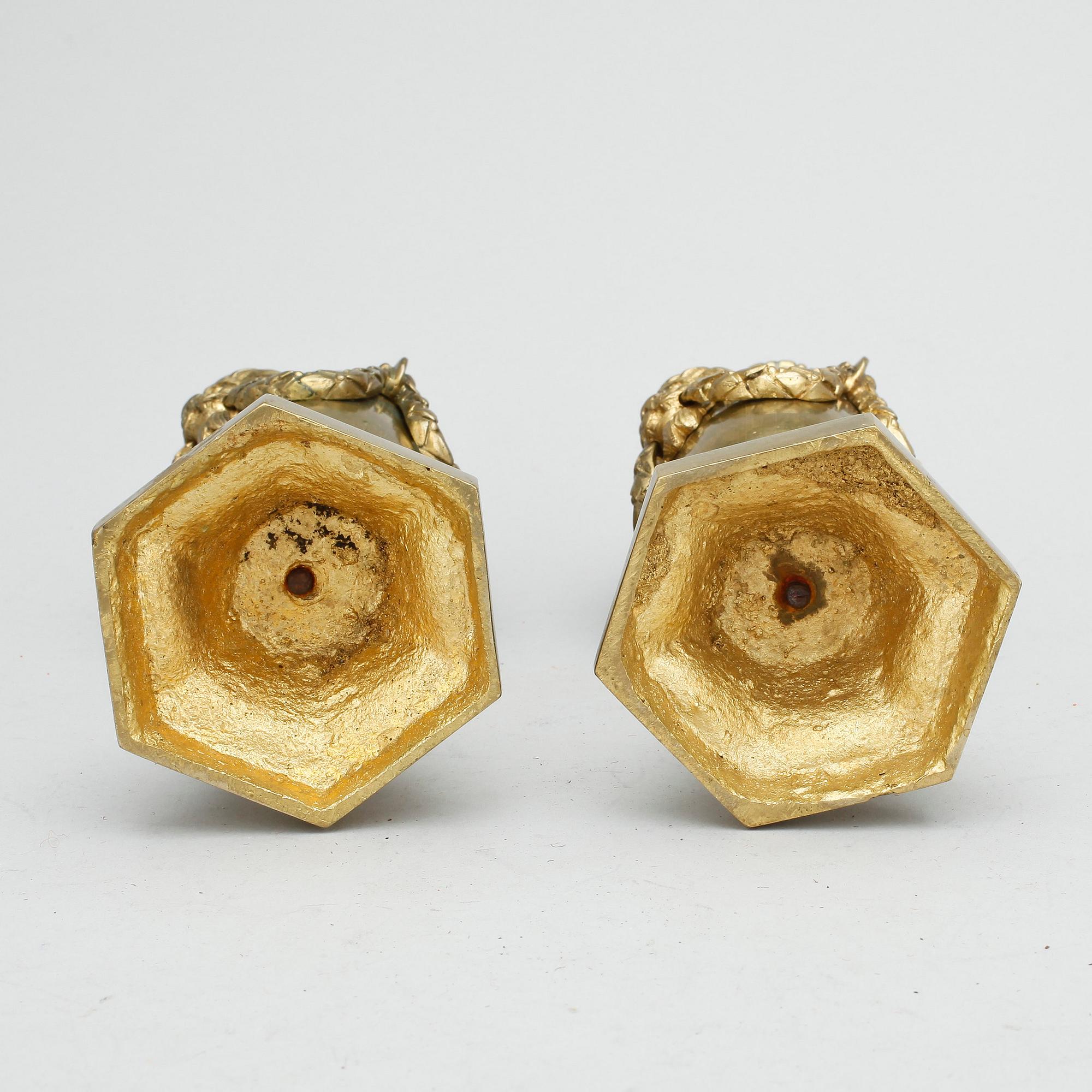 CASSOLETTER, ett par, 1800-tal.