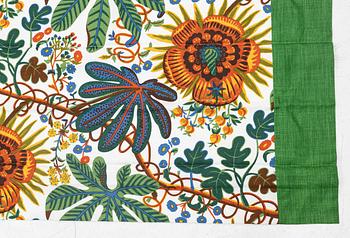 Josef Frank, three curtains, "Aralia", Firma Svenskt Tenn.