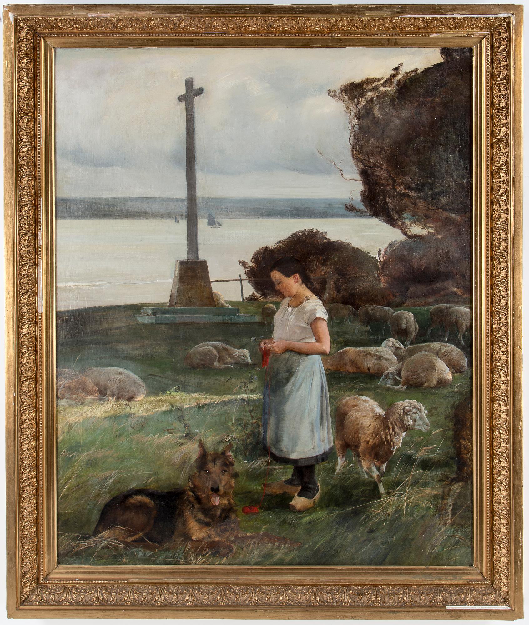 OKÄND KONSTNÄR, olja på duk, osignerad.