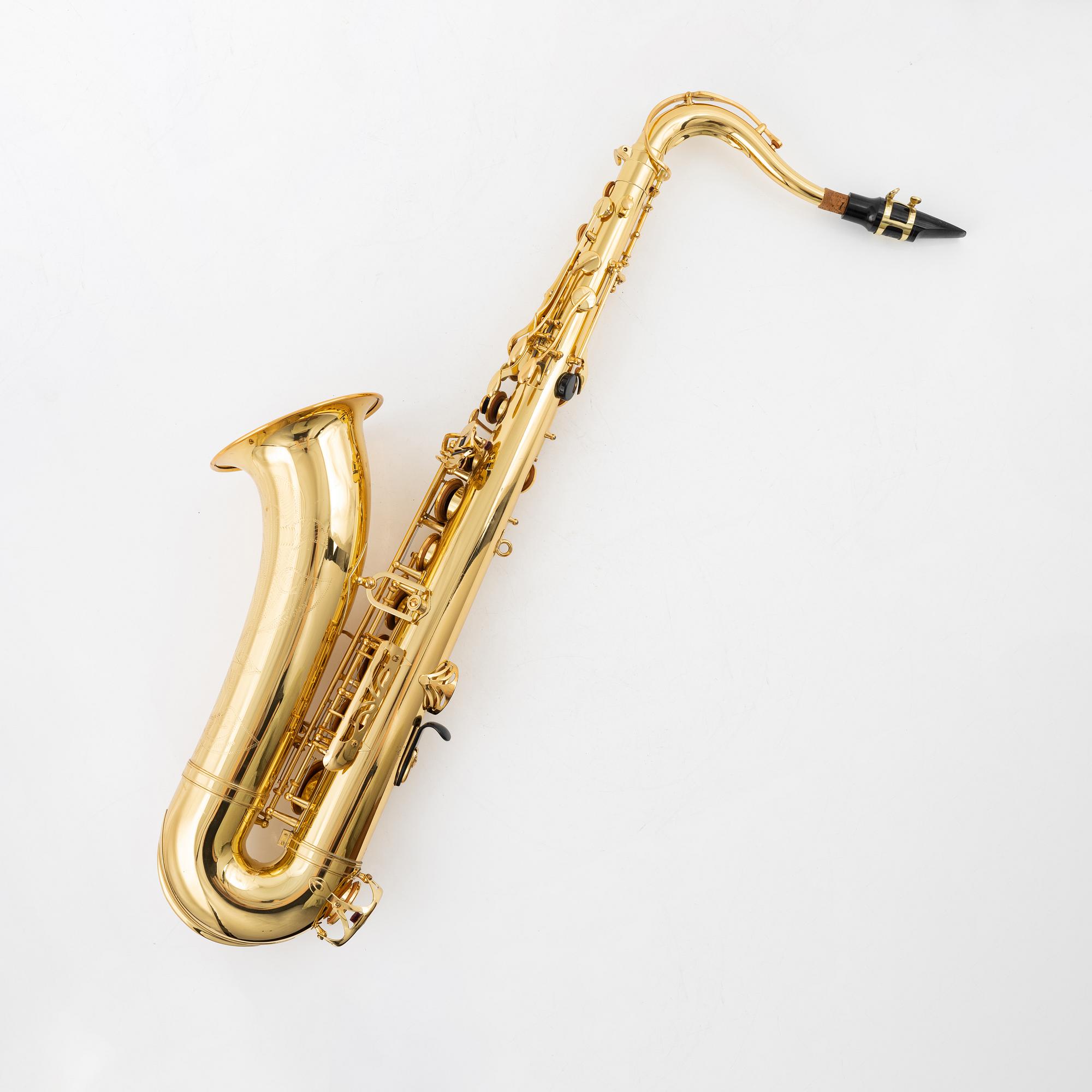 A brass 'YTS-62' saxophone, Yamaha, Japan.